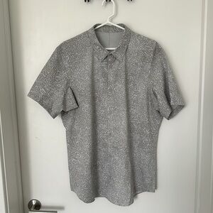 Lululemon Airing Easy Short-Sleeve Shirt Crunch Max Vapor Seal Grey XL
